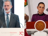 El rey Felipe VI y la presidenta de México, Claudia Sheinbaum
