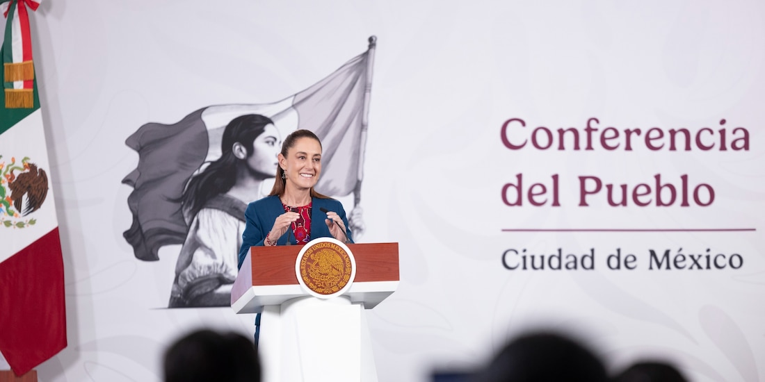 Conferencia de prensa de la Presidenta de México.