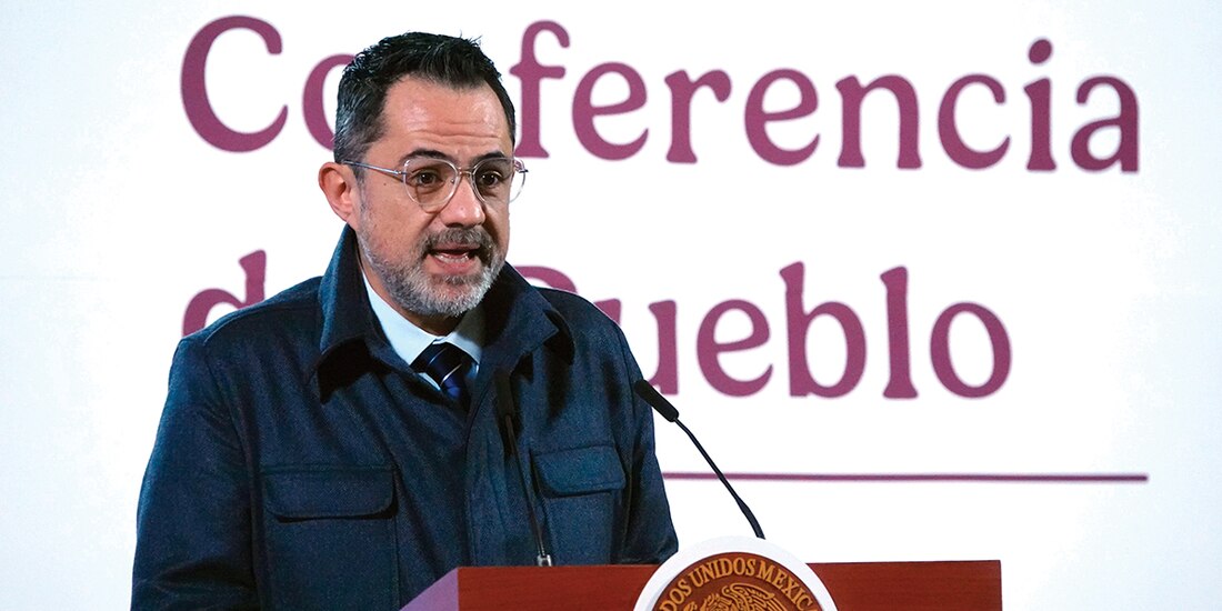 Iván Escalante, procurador federal del Consumidor, ayer, en la mañanera.