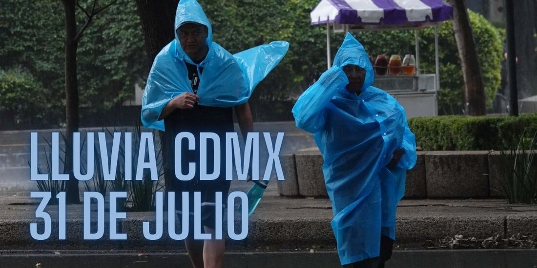 A esta hora lloverá hoy en la Ciudad de México este miércoles 31 de julio de 2024.