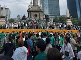 Festejo por la victoria de México ante Sudáfrica en el partido inaugural del Mundial 2026.