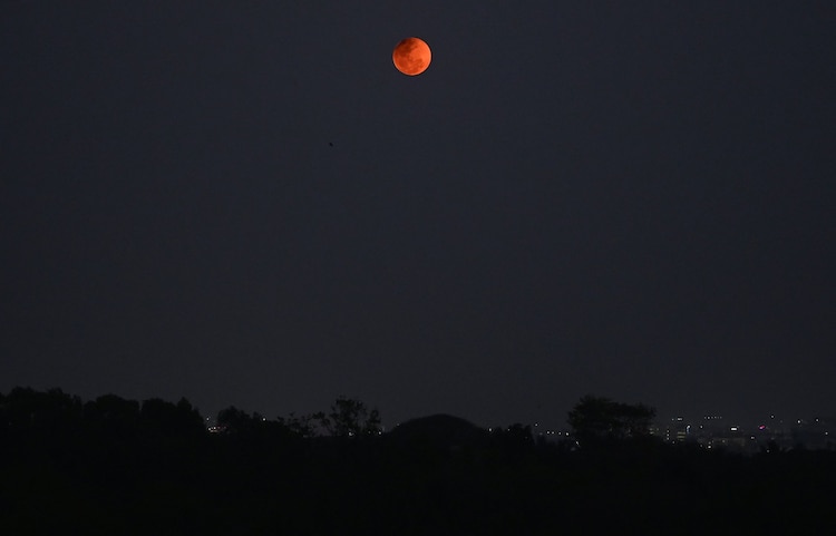 Luna de Sangre del 3 de marzo del 2026 desde Bengaluru, India
