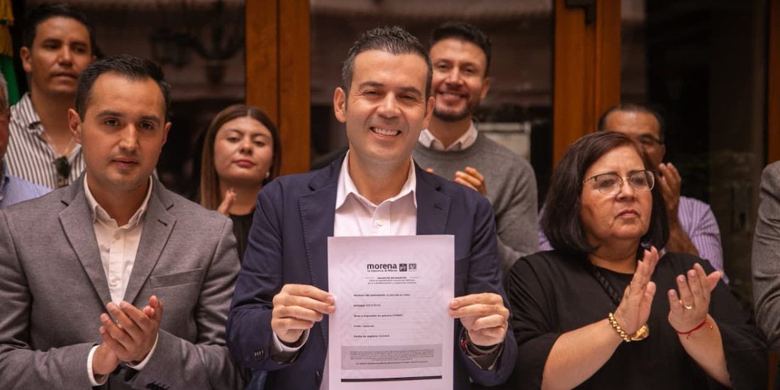 Ulises Mejía Haro se registra en Morena por Coordinación Estatal Zacatecas.
