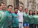 El equipo mexicano de triatlón que competirá en los Juegos Olímpicos de París 2024.