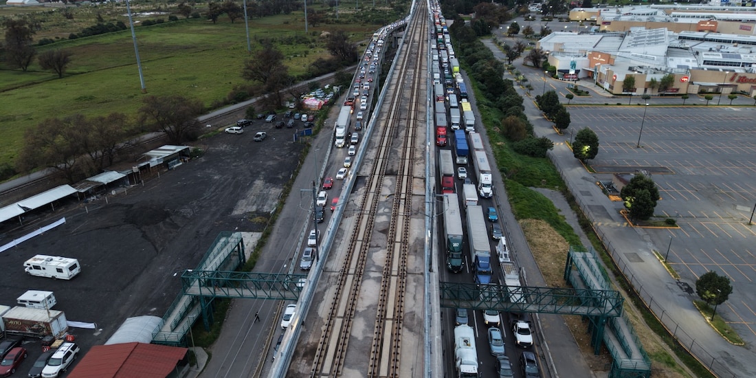 Punto de bloqueo la tarde del miércoles 21 de octubre del 2026.
