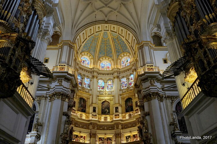 La Catedral de Granada, al interior.