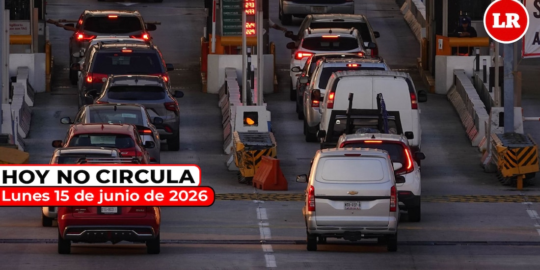 Te compartimos las restricciones del Hoy No Circula para este lunes 15 de junio de 2026 en la ZMVM.
