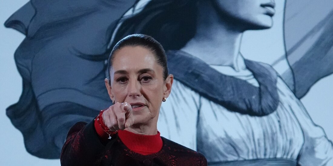 La Presidenta en conferencia, ayer.