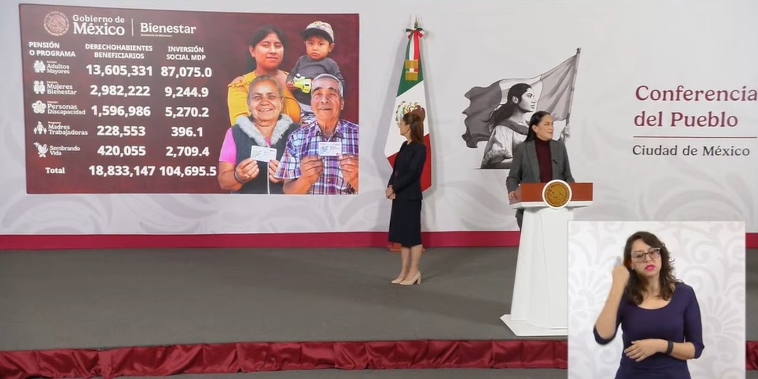 La Secretaria del Bienestar hizo la explicación en la Mañanera.