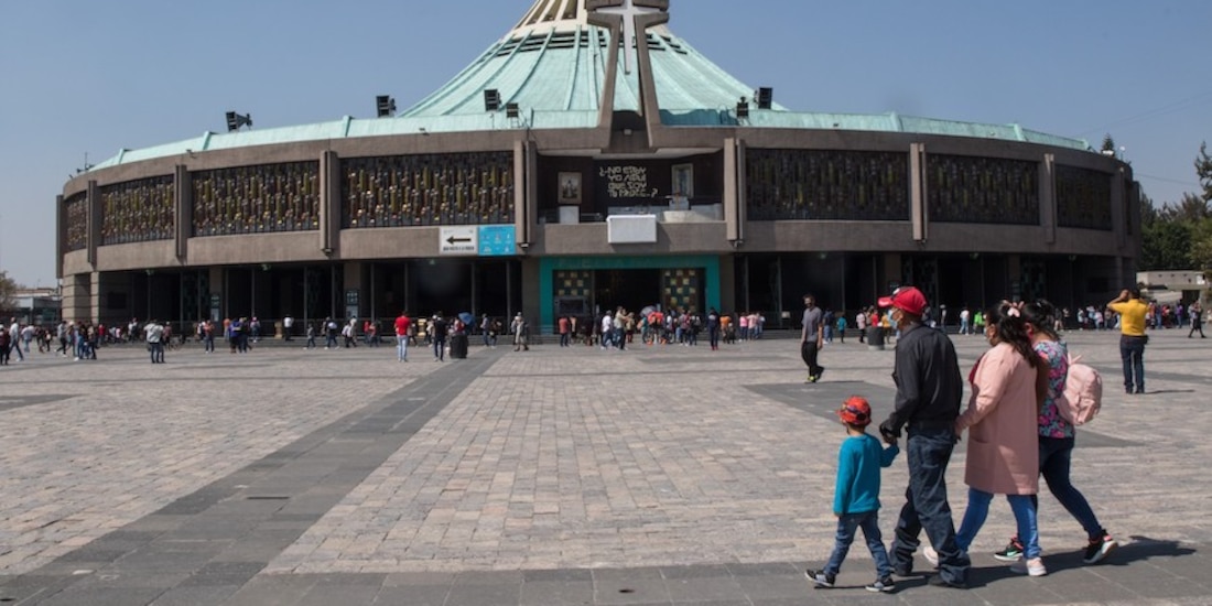 Basílica de Guadalupe, que cada año recibe a millones de feligreses.