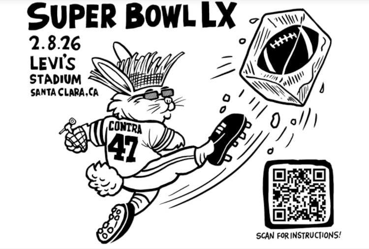 Ilustración de toallas anti-ICE inspiradas en Bad Bunny