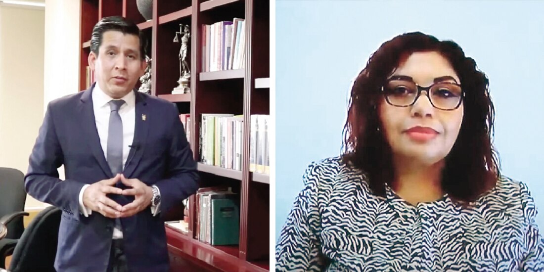 Los jueces Sergio Santamaría Chamú y María Gabriela Ruiz Márquez, en imagen de archivo.