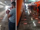 Lluvia se filtró a las inmediaciones de la Línea 4 del Metro CDMX.