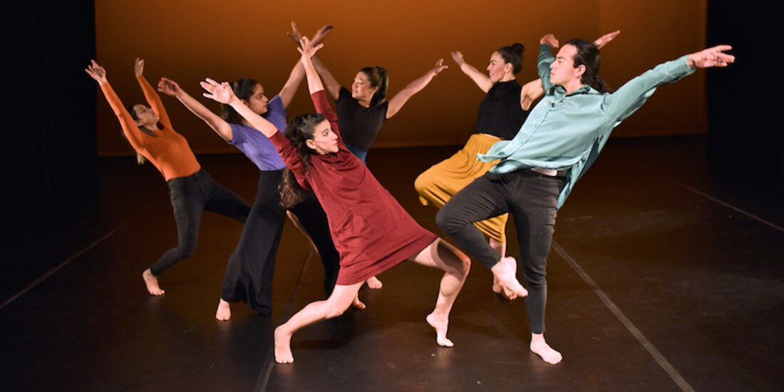 Bailarines, en un ensayo de la coreografía Bach Dance Project.