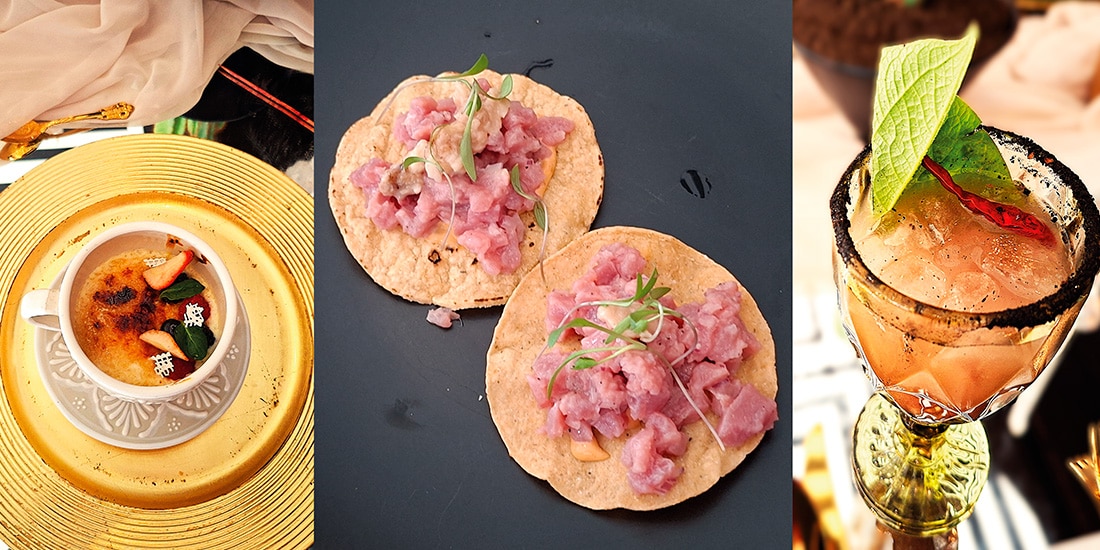 Propuestas gastronómicas: Tostadas, cocteles y postres