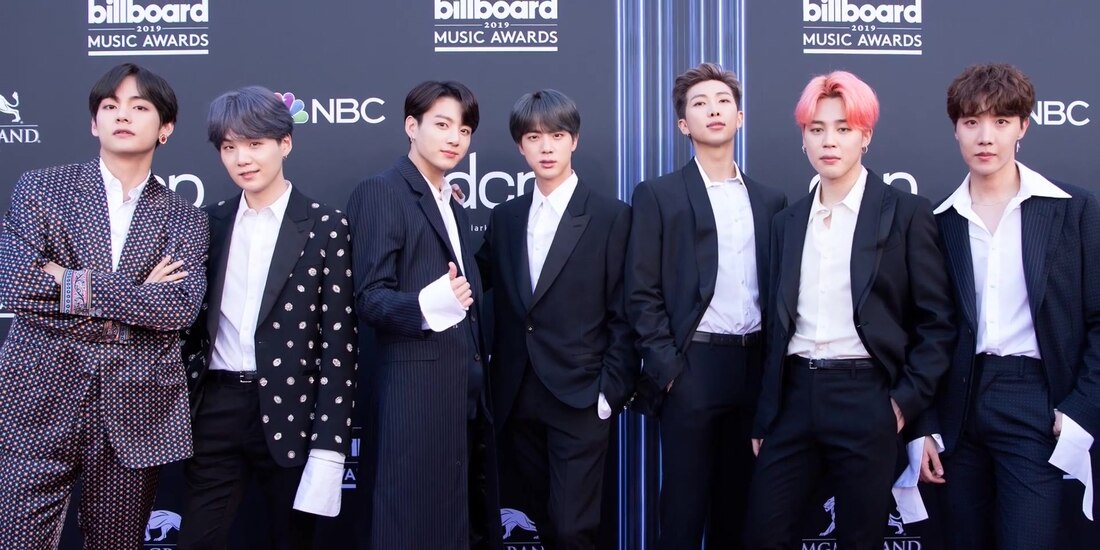 BTS durante los premios Billboard de 2019.