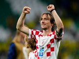Luka Modric celebra la victoria de Croacia sobre Brasil en los cuartos de final de Qatar 2022.