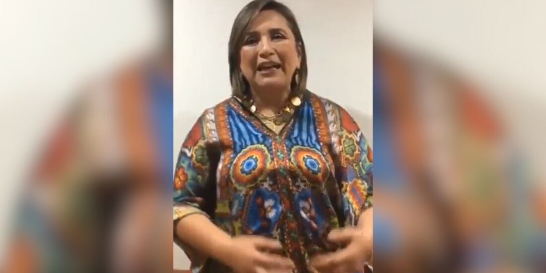 Gálvez, en el video compartido por Marcelo Ebrard.