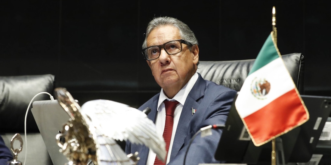 El presidente de la Mesa Directiva del Senado de la República, Higinio Martínez Miranda, en una fotografía ilustrativa.