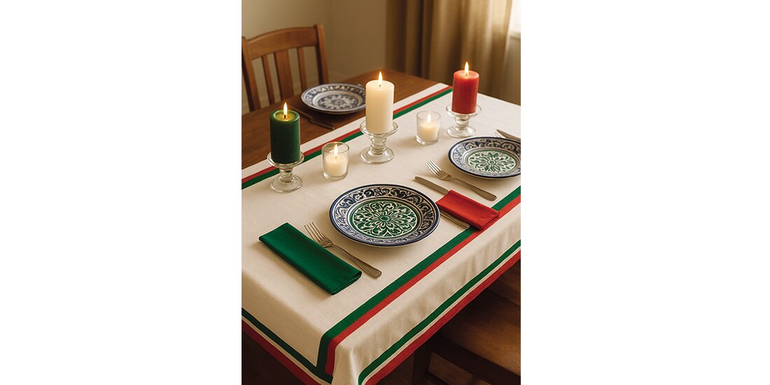 Una opción de decoración para la mesa.