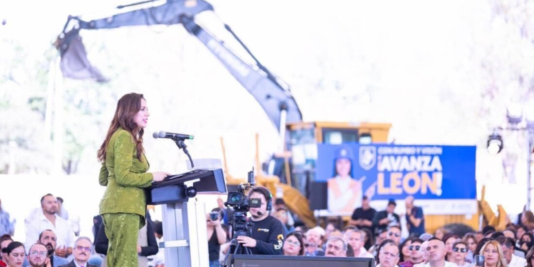 La mandataria de Guanajuato durante la presentación del programa, ayer.