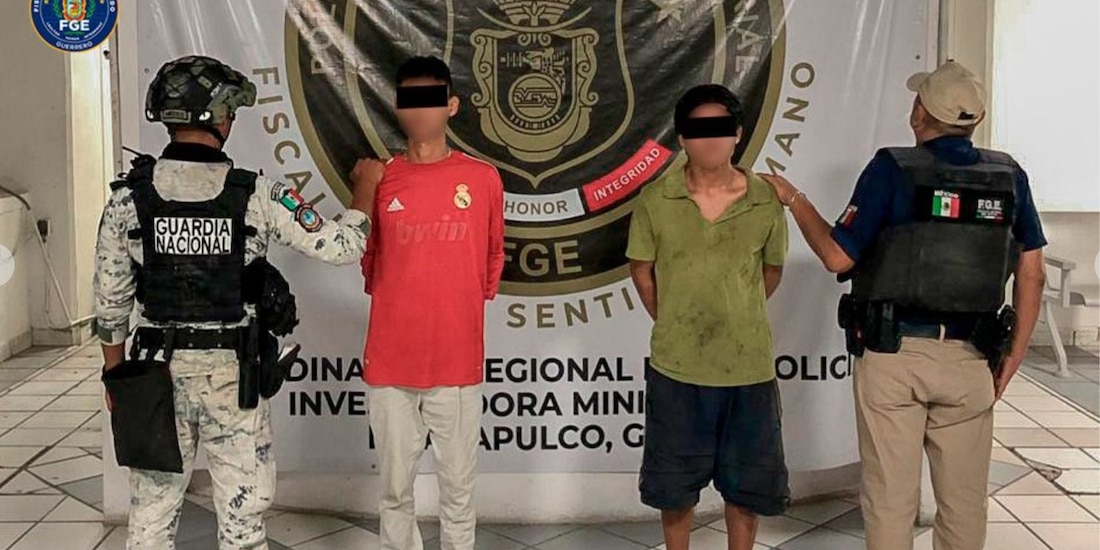 Presentación de los detenidos.