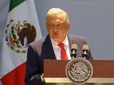 Presidente Andrés Manuel López Obrador durante conferencia.