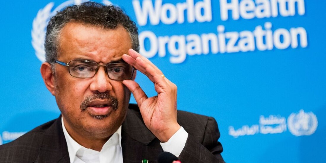 Tedros A.Ghebreyesus, director general de la OMS, en las oficinas generales del organismo en Ginebra, el 30 de enero de 2020.