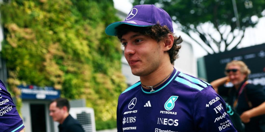 Andrea Kimi Antonelli durante el fin de semana en Singapur.