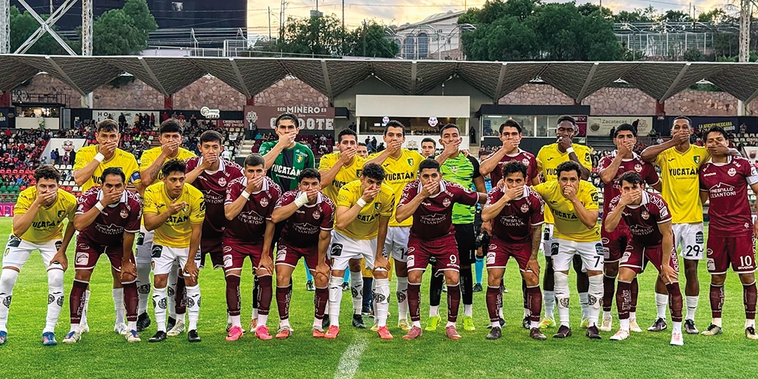 FUTBOLISTAS de Mineros y Venados,
protestan el fin de semana.