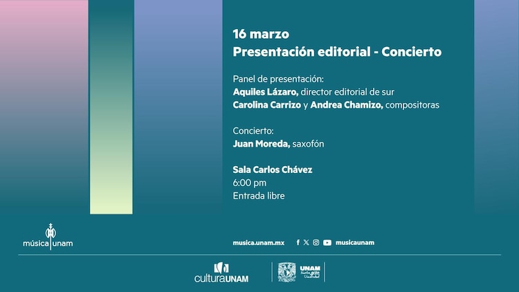 Presentación editorial – Concierto.