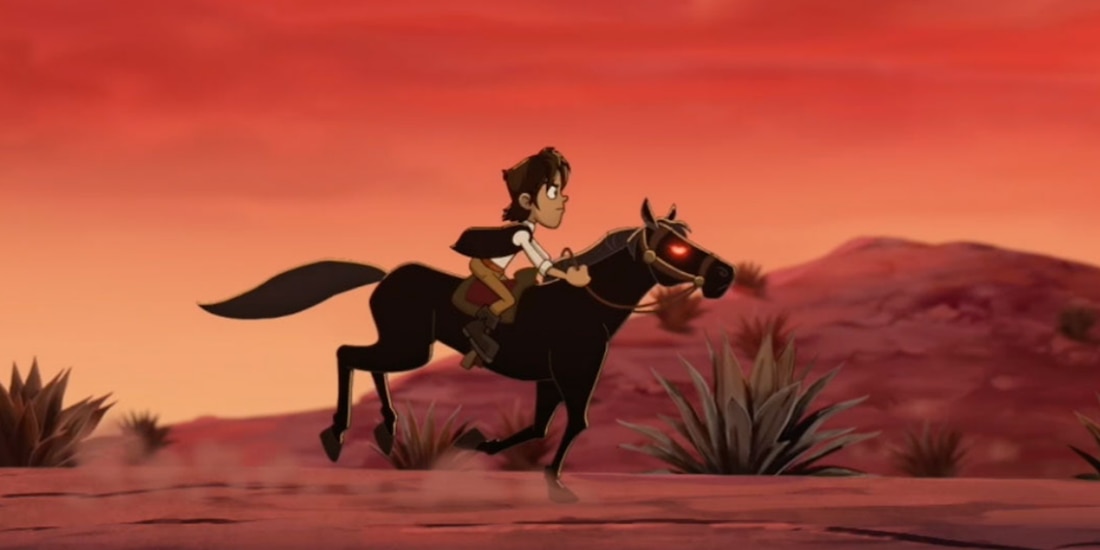 Escena de La venganza del charro negro