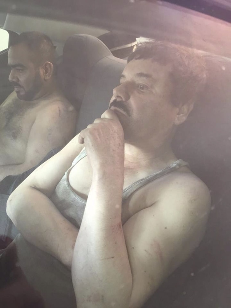 La "famosa" foto real que tomaron durante la detención de "El Chapo"