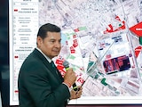 El mandatario estatal, ayer, en conferencia de prensa en la CDMX.