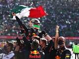 Checo Pérez al terminar el GP de México de la F1