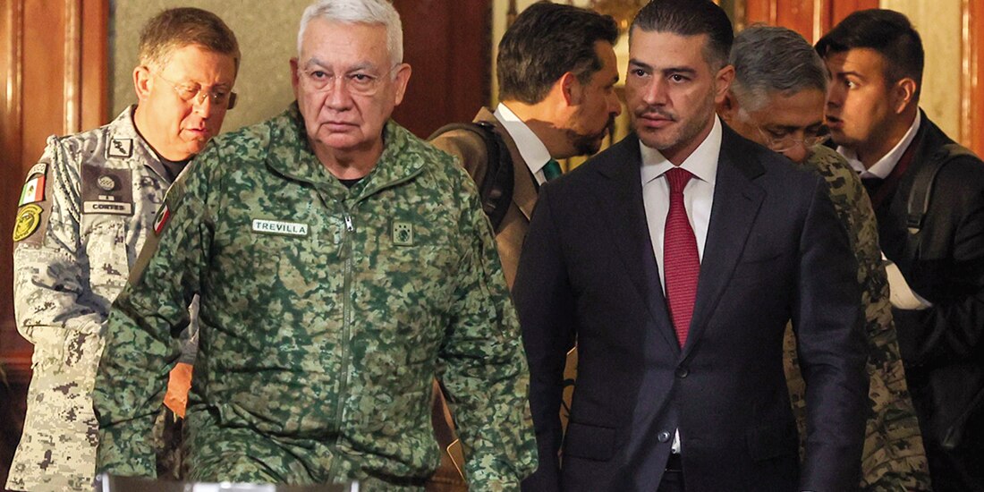 Ricardo Trevilla y Omar García Harfuch, en imagen de archivo