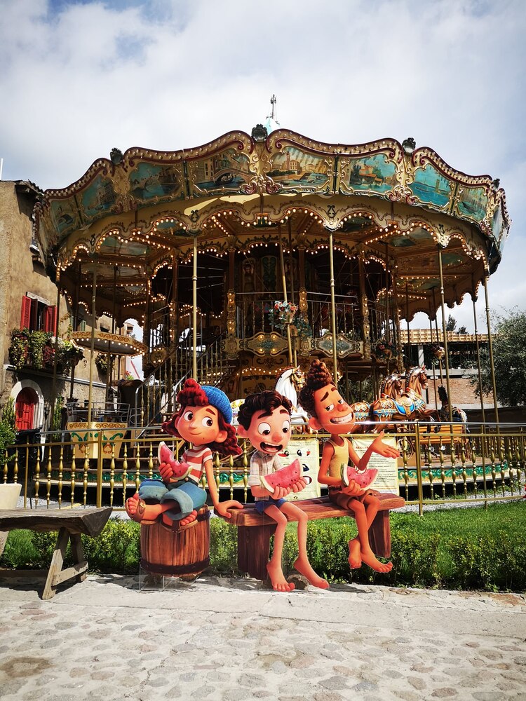 En julio se mostraron figuras de los personajes del filme Luca.