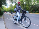 Ciclista en Ecobici