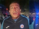 El padre de familia y fan de Cruz Azul que fue golpeado por policías.
