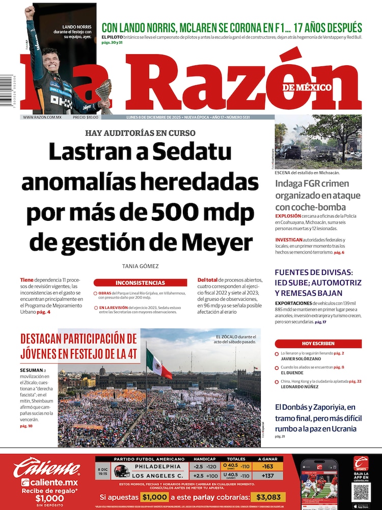 La Razón 08 Diciembre 2025