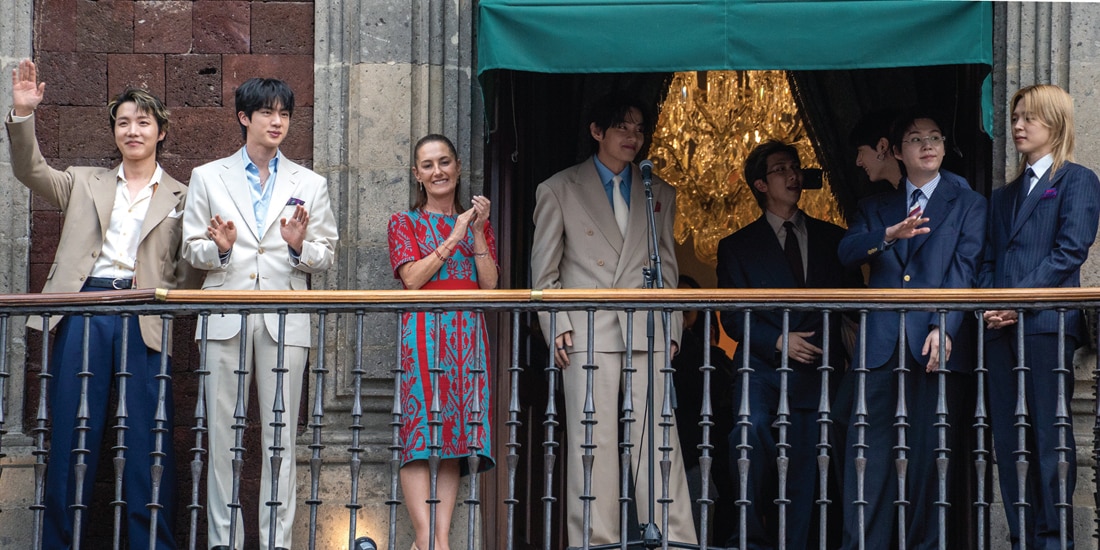 BTS provoca euforia y lágrimas desde Palacio Nacional