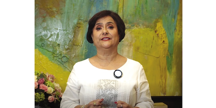 LA NUEVA rectora de la UACAM, en su primer mensaje emitido el 14 de enero.