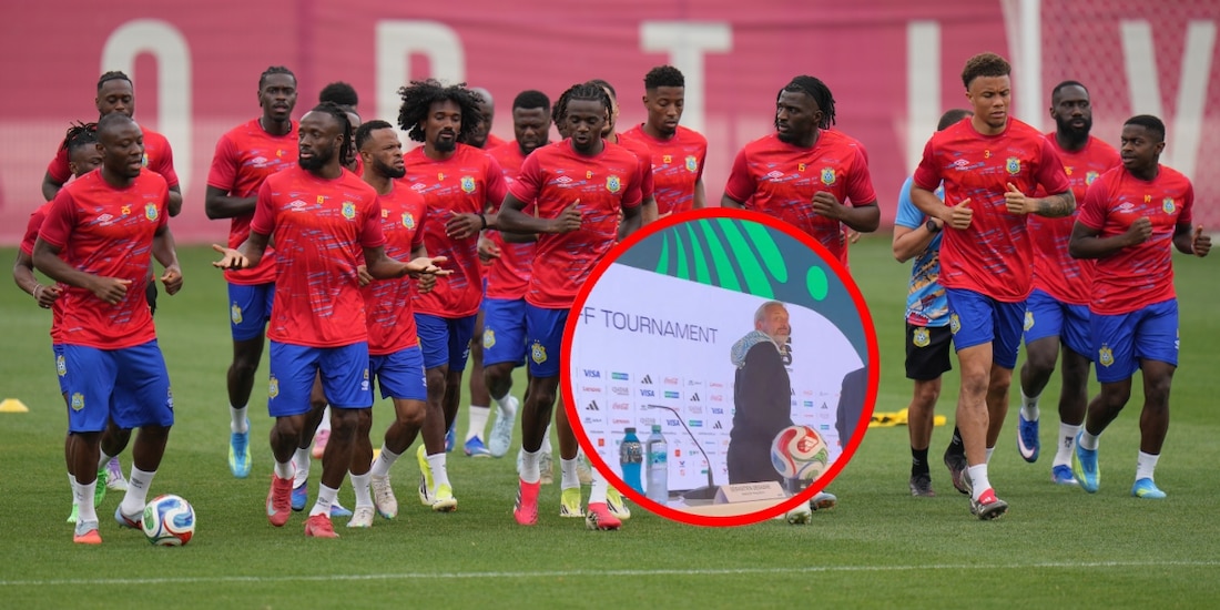 Una alarma de incendio en el Estadio AKRON interrumpió conferencia de República Democrática del Congo.