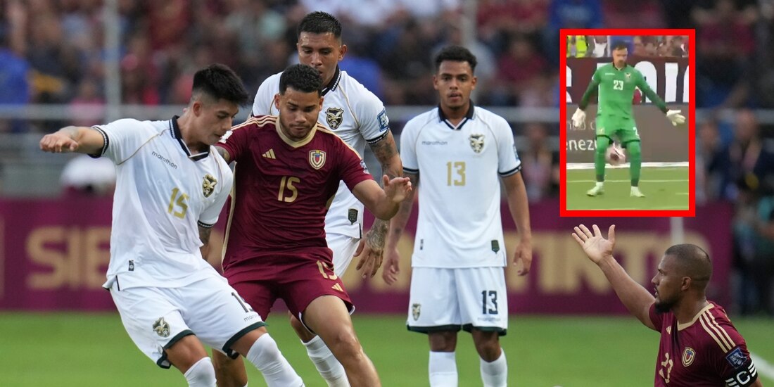 El boliviano Héctor Cuéllar hizo un insólito autogol contra Venezuela en las eliminatorias.