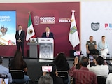 Autoridades de Puebla dan información sobre la feria.
