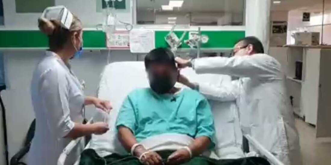 Médicos extraen tumor cerebeloso a hombre de 35 años