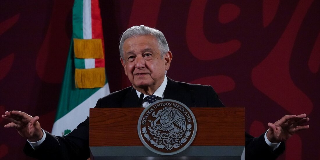 AMLO en conferencia de prensa.