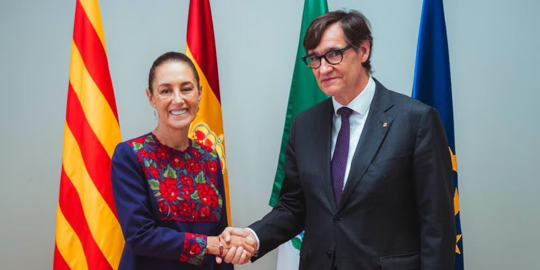 La presidenta Claudia Sheinbaum y el president Salvador Illa fortalecen la alianza México-Cataluña en materia de supercómputo e innovación.