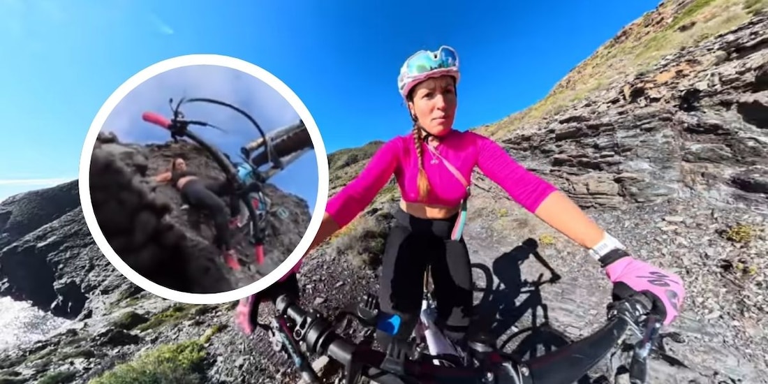 Cecilia Sopeña, ciclista española, se hizo viral por video de accidente que casi termina en tragedia.