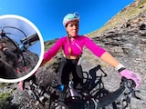 Cecilia Sopeña, ciclista española, se hizo viral por video de accidente que casi termina en tragedia.